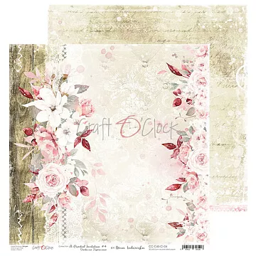 Бумага 30х30 см "A cordial invitation 4" (CraftO'clock)