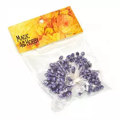 Набор тычинок "Сахарные. Темно-фиолетовые", 80 шт (Magic Hobby)