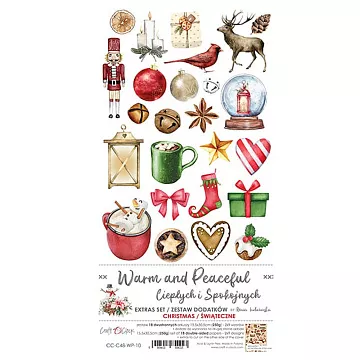 Набор бумаги 30х15 см "Warm and peaceful. Для вырезания. Детали", 18 листов (CraftO'clock)