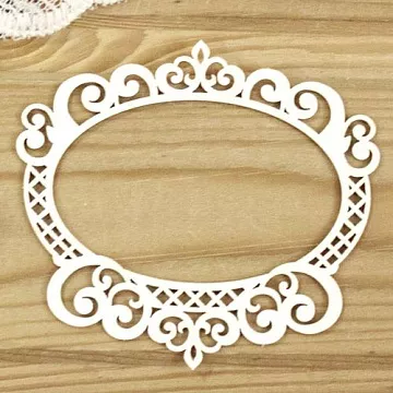 Украшение из чипборда "Рамка 77" (Просто небо)