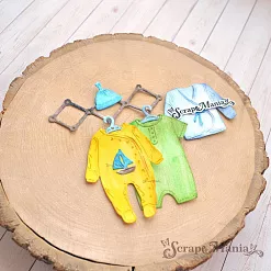 Нож "Детство. Одежда для мальчика", 5,1х6,6 см (ScrapMania)