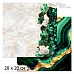 20х20 Бумага "Малахитовый цветок. Дизайн 4" (ScrapMania)