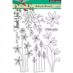 Набор штампов "Delicate flowers. Нежные цветы" (Penny Black )