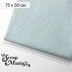 Отрез ткани 75х50 см "Школьная жизнь. Сетка" (ScrapMania) Отрез ткани 75х50 см "Школьная жизнь. Сетка" (ScrapMania)