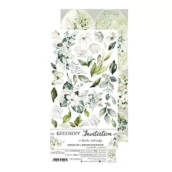 Набор бумаги 30х15 см "Greenery invitation. Flowers. Для вырезания", 12 листов (CraftO'clock)
