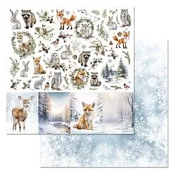 Набор бумаги 30,5х30,5 см "Снежные сказки", 12 листов (ScrapMania) Набор бумаги 30,5х30,5 см "Снежные сказки", 12 листов (ScrapMania)