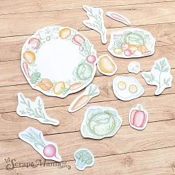 Набор высечек из бумаги "Усатый поваренок" (ScrapMania)