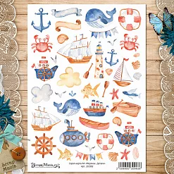 Скрап-карта А4 "Морячок. Детали" (ScrapMania)