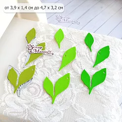 Нож "Листья ландыша 2", 4,7х3,2 см (ScrapMania)