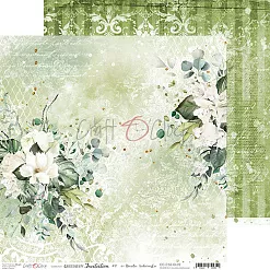 Набор бумаги 30х30 см "Greenery invitation", 6 листов (CraftO'clock)