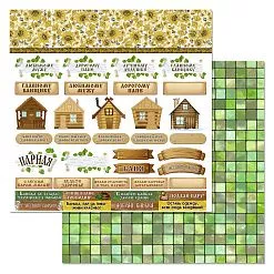 Набор бумаги 20х20 см "Банная", 6 листов (ScrapMania)