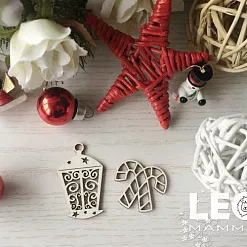 Чипборд "Новогодние предметы", 3,8 см (LeoMammy) Чипборд "Новогодние предметы", 3,8 см (LeoMammy)