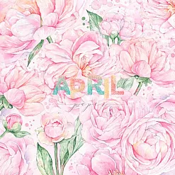 Бумага "Пиономания. Пионовый сад" (April Paper)