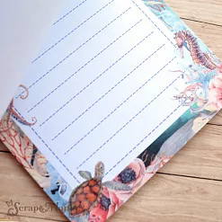 Блокнот на пружине А6 "Море, я скучала", 16 листов (ScrapMania)