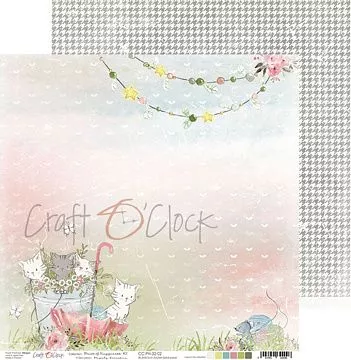 Бумага "Paws of happiness 02" (CraftO'clock)