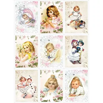 Скрап-карта A4 "Детские нежности" (ScrapMania)