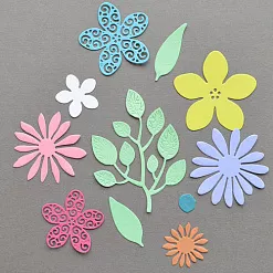 Набор вырубок из бумаги "Веселая клумба" (ScrapMania) Набор вырубок из бумаги "Веселая клумба" (ScrapMania)