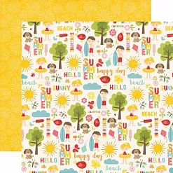 Набор для скрапбукинга "Happy summer. Счастливое лето" (Echo Park)