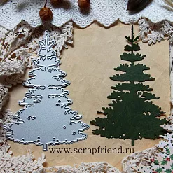 Нож "Ель", 8,5х12 см (Scrapfriend)