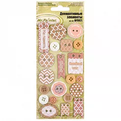 Набор пуговиц "На память" (Mr.Painter) Набор пуговиц "На память" (Mr.Painter)