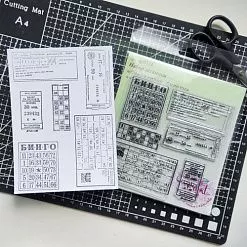 Штамп "Счастливые билеты", 6,9х3,7 см (AgiArt)