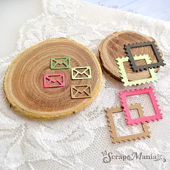 Нож "Марка с конвертом", 2,5х2,5 см (ScrapMania)