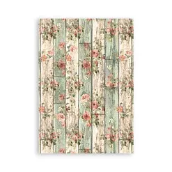 Набор веллума А5 на клеевой основе "House of Roses", 8 листов (Stamperia)