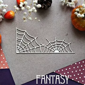 Украшение из чипборда "Паутинки углом 914" (Fantasy)