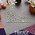 Украшение из чипборда "Паутинки углом 914" (Fantasy)
