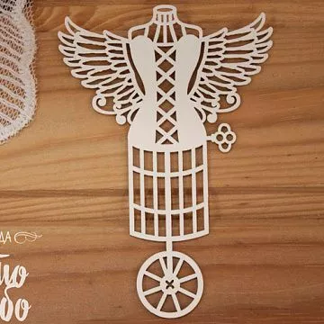 Украшение из чипборда "Манекен 2" (Просто небо)