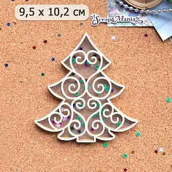 Шейкер "Фономикс. Новогодний. Ажурная елка большая", 9,5х10,2 см (ScrapMania) Шейкер "Фономикс. Новогодний. Ажурная елка большая", 9,5х10,2 см (ScrapMania)