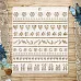 Трафарет 15х18 см "Снеговички. Зимний орнамент" (ScrapMania)
