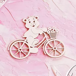 Чипборд "Девочка на велосипеде" (LeoMammy)