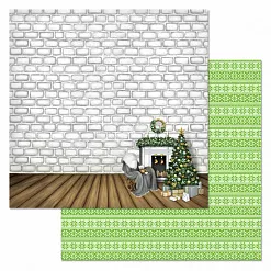 Набор бумаги 20х20 см "Сканди Новый Год", 12 листов (ScrapMania)