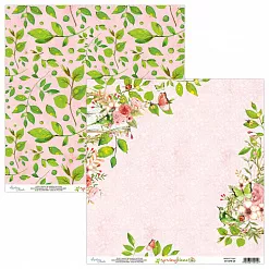 Набор бумаги 30х30 см "Spring Time", 12 листов (Mintay)