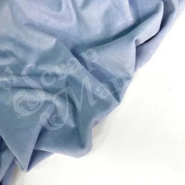 Отрез замши 30х70 см "Двусторонняя. Темно-голубой" (ScrapZefir)