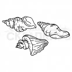 Набор штампов "Ракушки на дне 2" (Скрапклуб) Набор штампов "Ракушки на дне 2" (Скрапклуб)