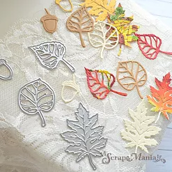 Нож "Школьный вальс. Листопад" 4х3 см (ScrapMania)