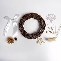 Набор для создания новогоднего венка "Рождественский"