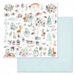 Бумага "Этника новогодняя. Картинки" (ScrapMania)