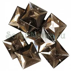 Набор пуговиц "Стразы дымчатые квадраты" (Favorite Findings) Набор пуговиц "Стразы дымчатые квадраты" (Favorite Findings)