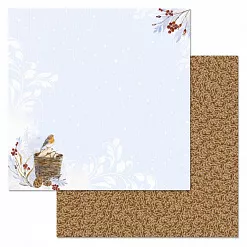 Бумага "Снежная клюква. Корзинка" (ScrapMania)