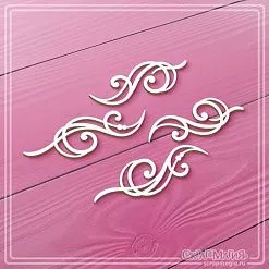 Чипборд "Большие завитки", 5,5х1,7 см (СкрапМагия) Чипборд "Большие завитки", 5,5х1,7 см (СкрапМагия)