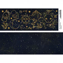 Лист с картинками 10х30 см "Тайны вселенной. Символы" (ScrapMania)
