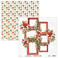 Набор бумаги 30х30 см "Holly Jolly", 12 листов (Mintay) Набор бумаги 30х30 см "Holly Jolly", 12 листов (Mintay)