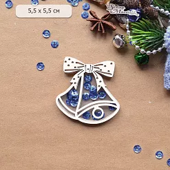 Шейкер "Волшебный снегопад. Колокольчик. Мини", 5,5х5,5 см (ScrapMania) Шейкер "Волшебный снегопад. Колокольчик. Мини", 5,5х5,5 см (ScrapMania)