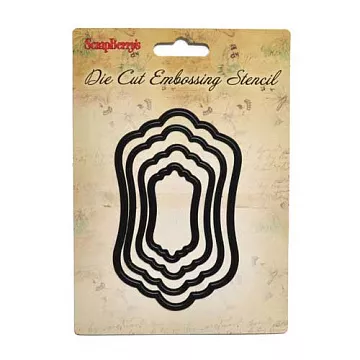 Набор форм-трафаретов для вырубки "Рамочки фигурные 3" (ScrapBerry's)