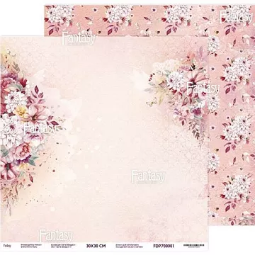 Бумага 30х30 см "Легче перышка 1" (Fantasy)