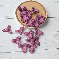 Набор бумажных цветов "Трилистник. Марсала", 20 шт (Китай)