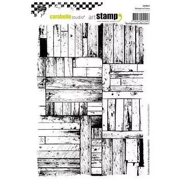 Резиновый штамп "Background effet bois. Деревянный фон" (Carabelle Studio)